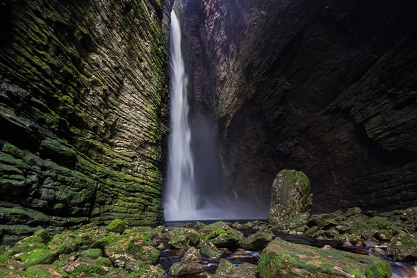 waterfall chapada diamantina brazil