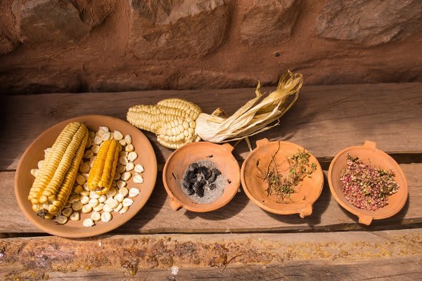 Sacred Valley Peru Ancient Grains Display