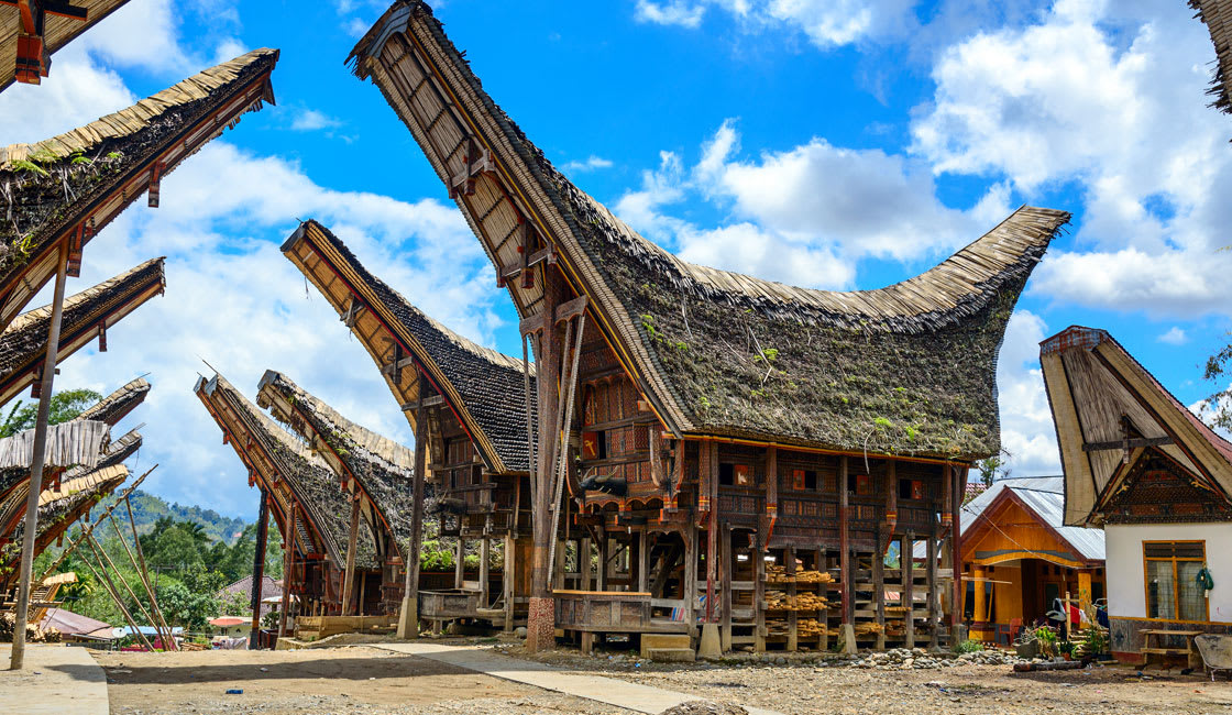 temple in a sunny day in indonesia