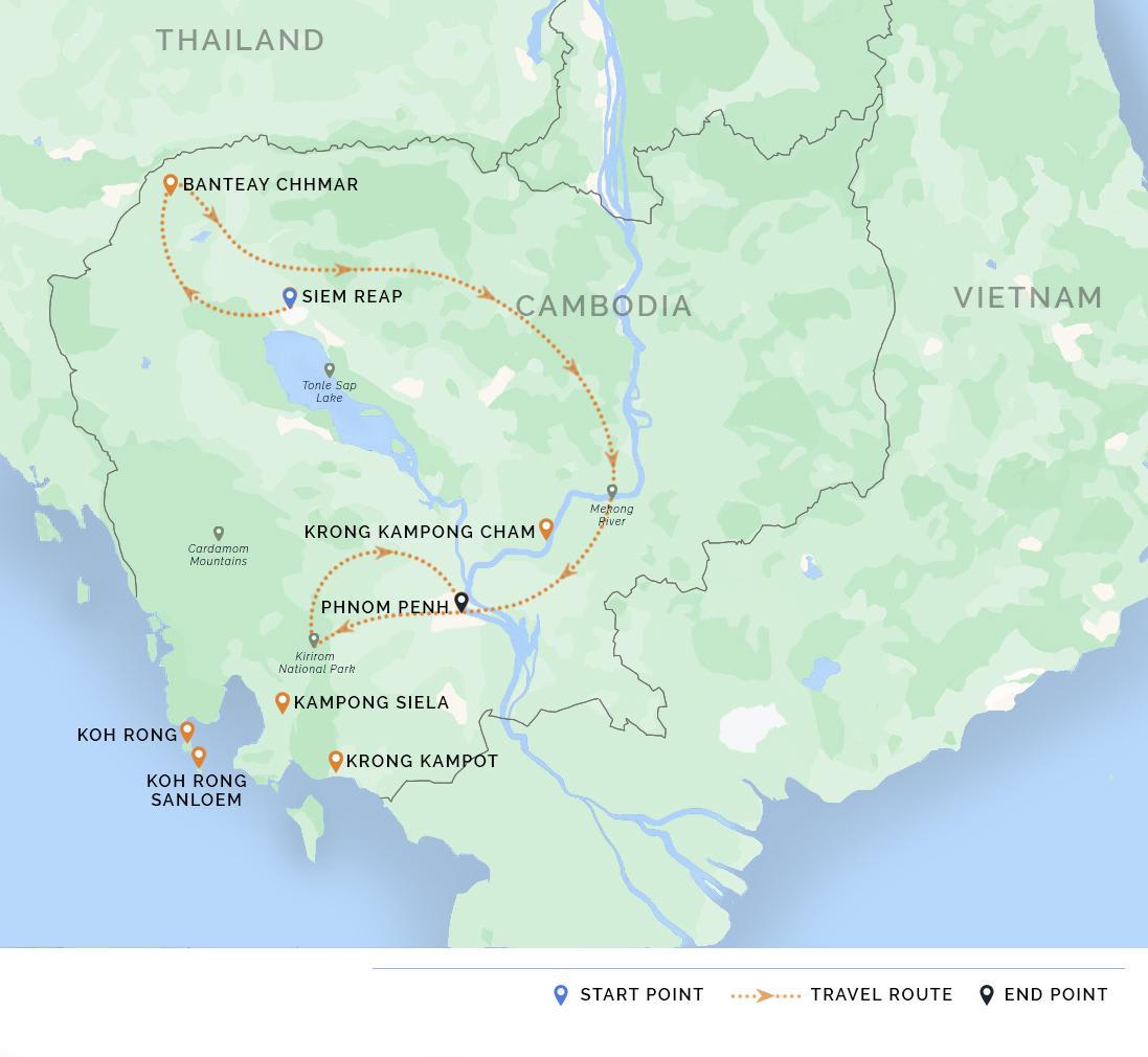 Kirirom National Park Map Luxury Angkor, Banteay Chhmar & Kirirom National Park Trip (2 Weeks)