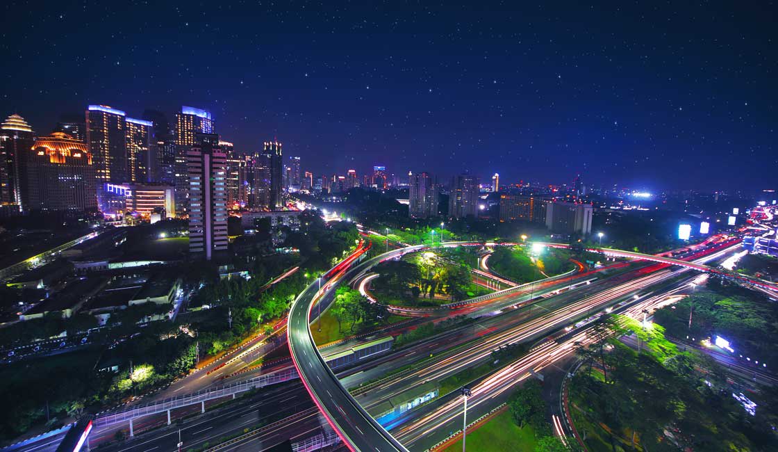 Jakarta at night