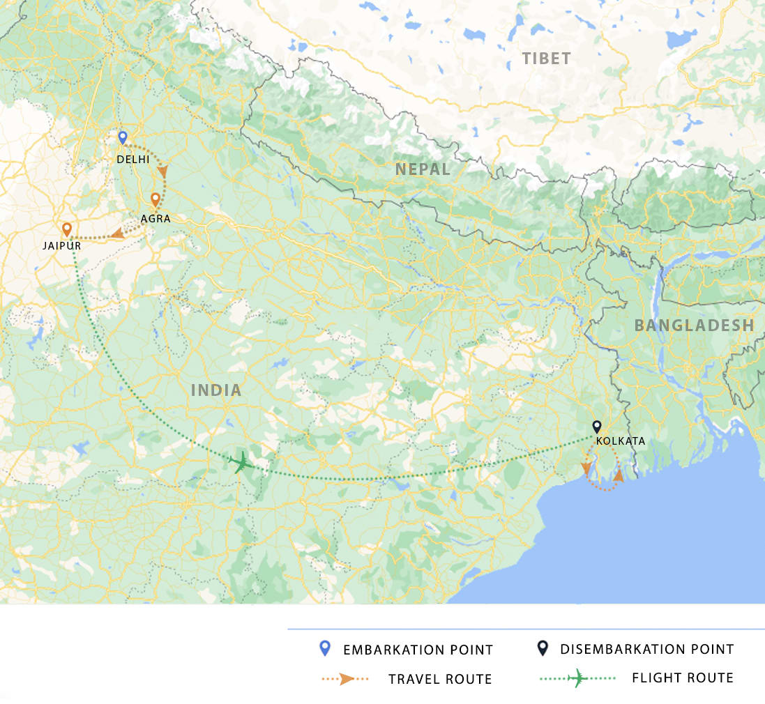 itinerary map