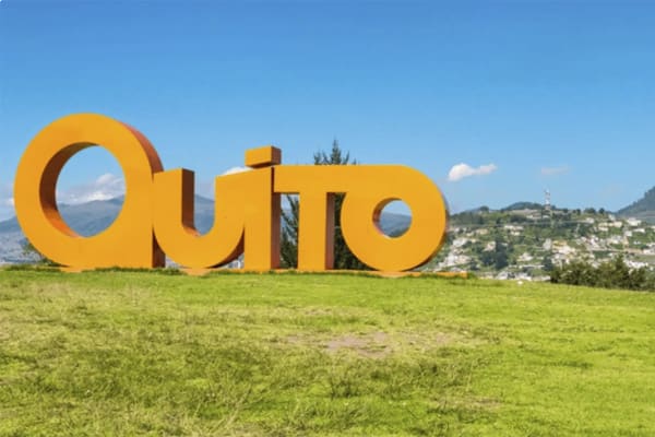 Welcome Sign of Quito