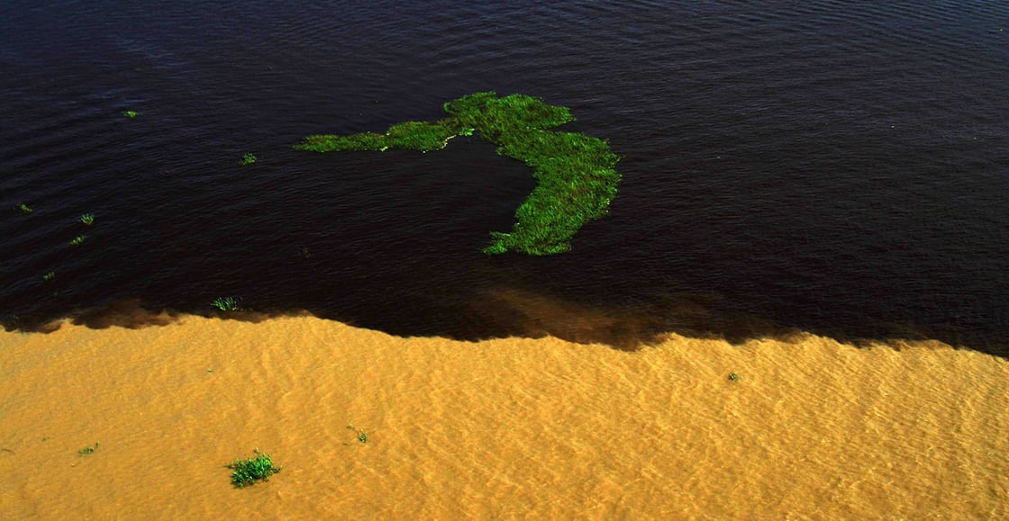 Meeting Of The Rivers In Manaus