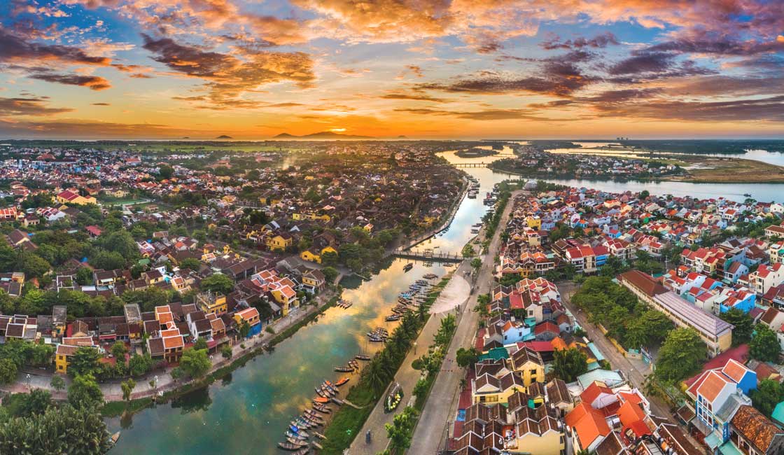 Ancient town from above