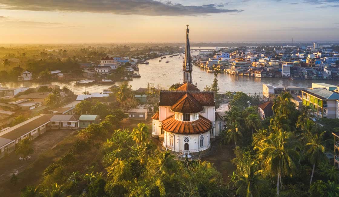 Mekong in the Vietnamese town