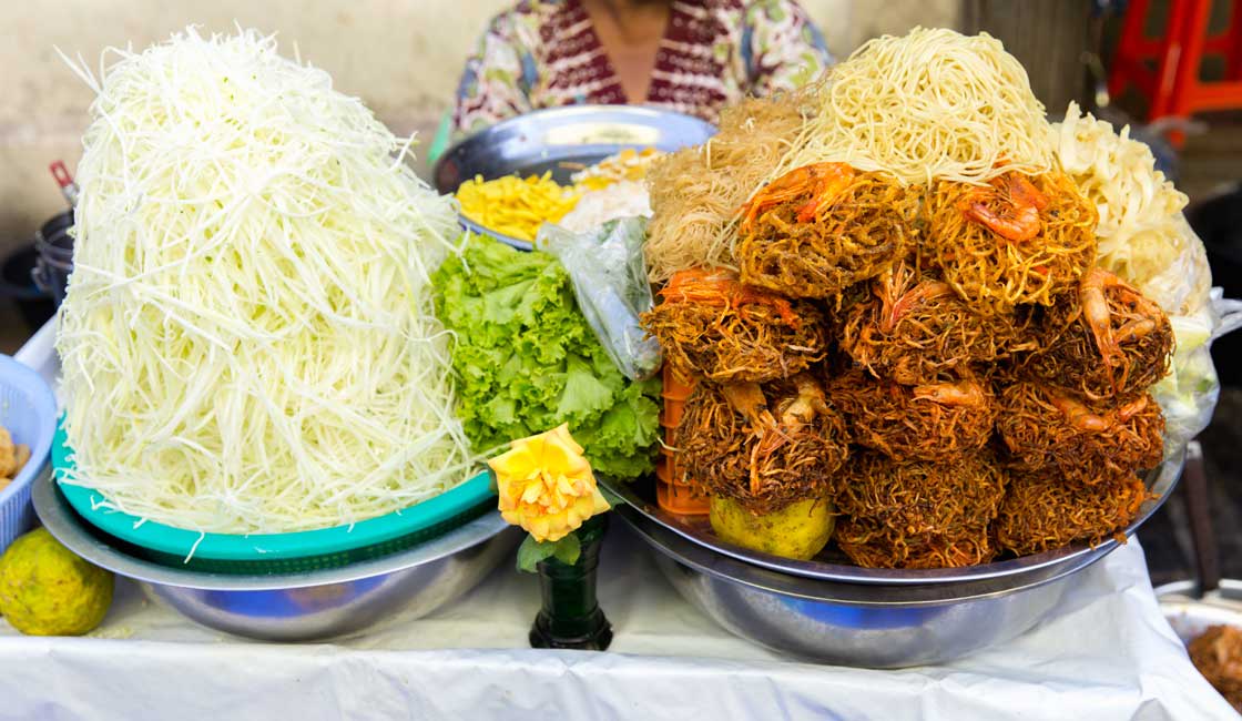 Street food in Myanmar
