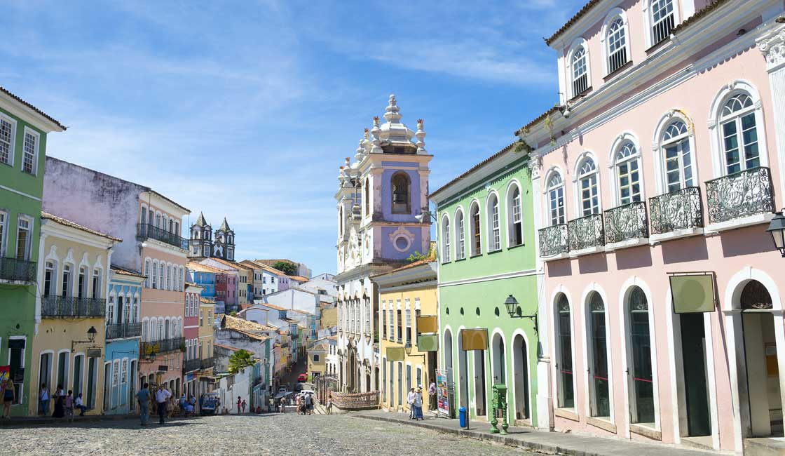 Street with historic buildings