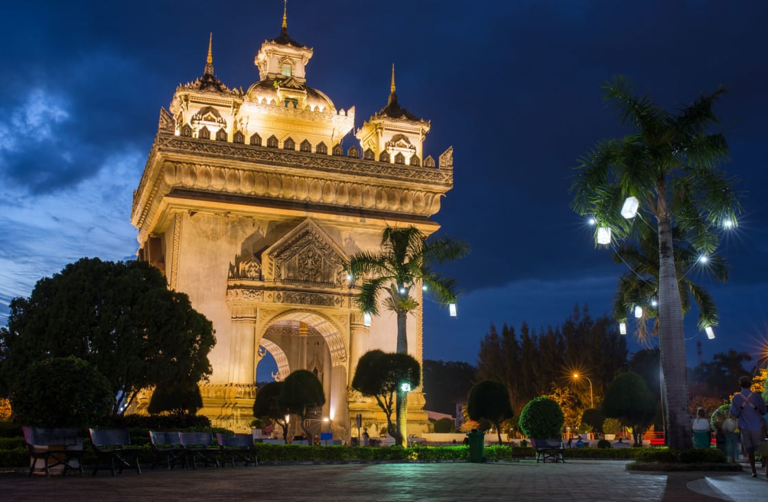 Patuxai monument similar to Arch of Triumph