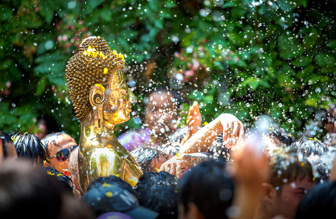 Buddha,Statue songkran ceremony