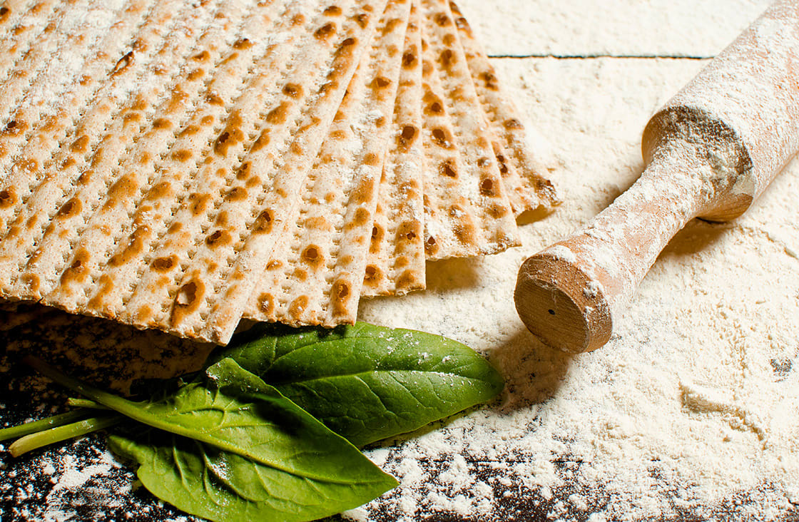 Traditional Jewish Kosher Matzo For Easter Pesah