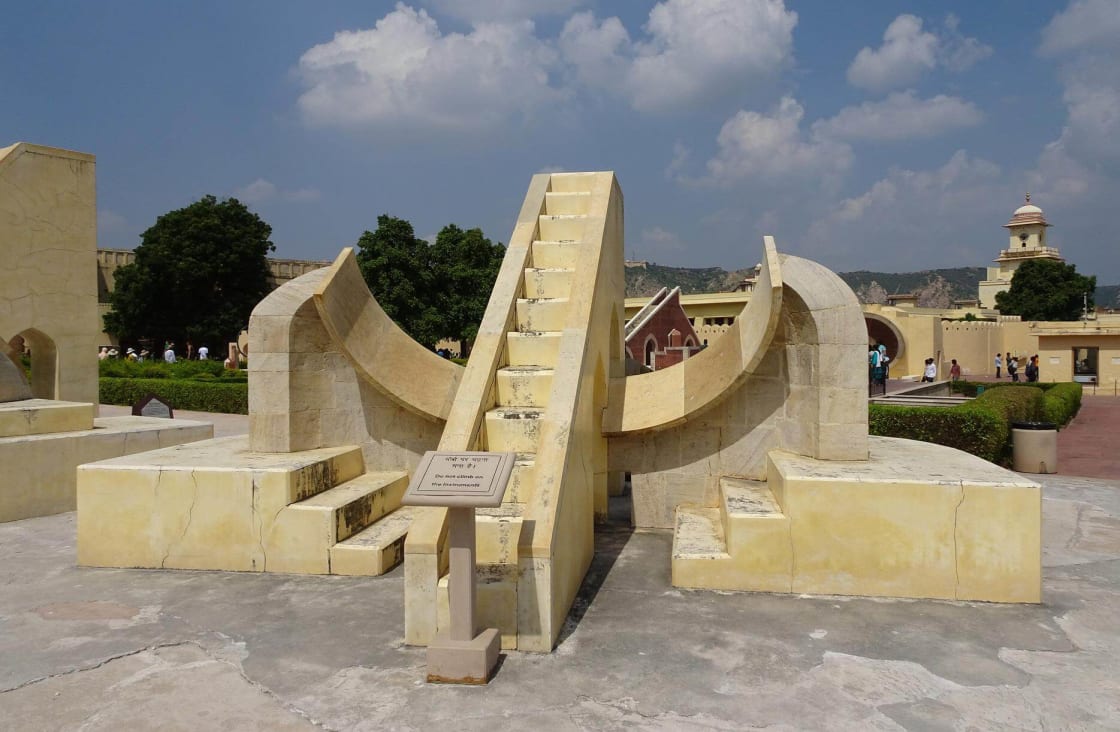 Giant astronomical instrument at Jantar Mantar Observatory