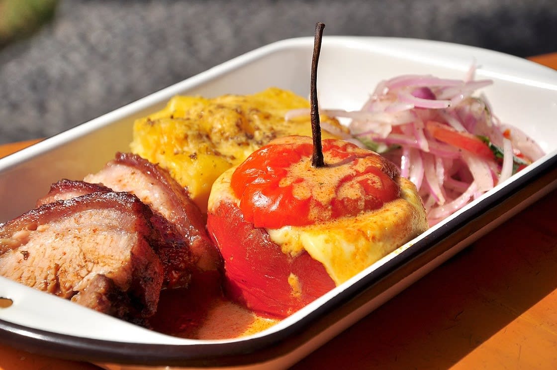 Rocoto Relleno And Chicharrón