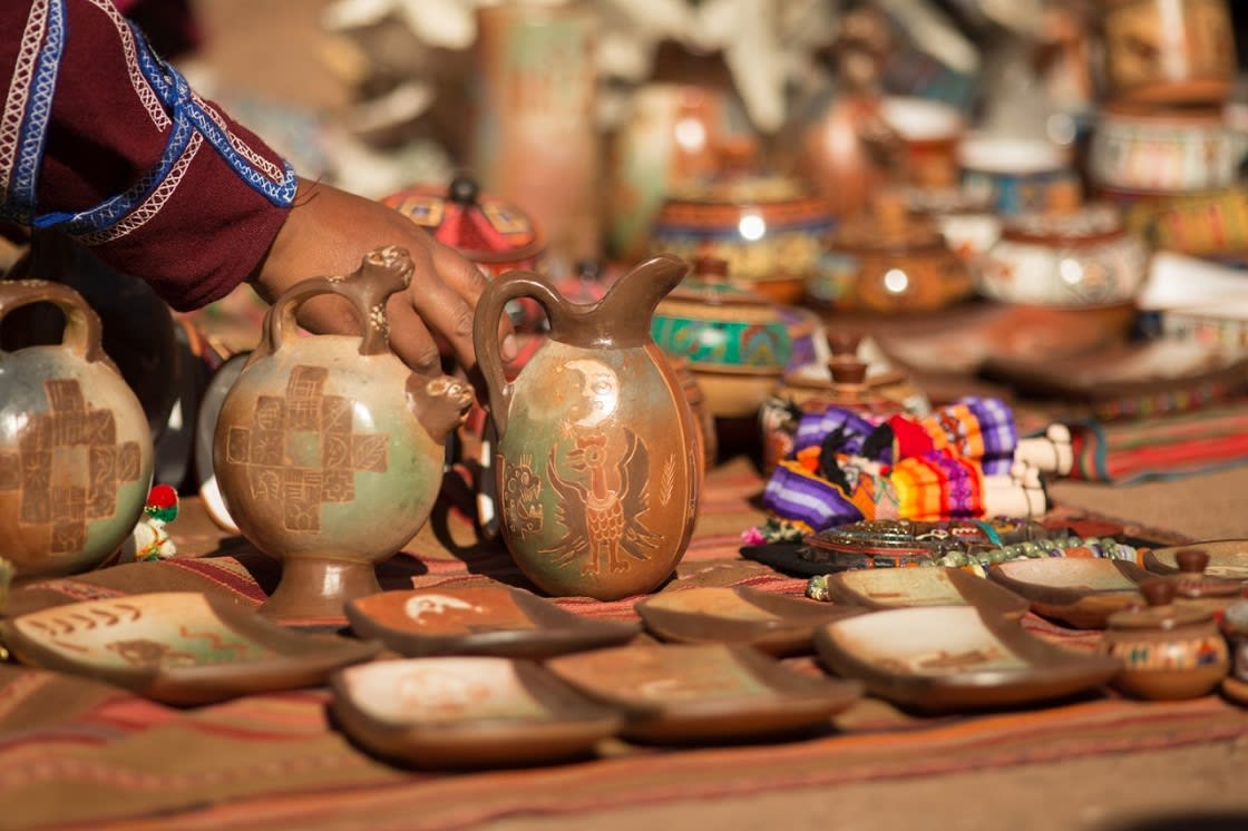The Handicraft Market of Aguas Calientes