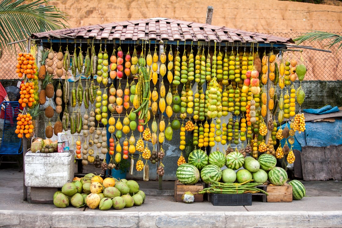 Amazonic Traditional Fruits On Road Shop