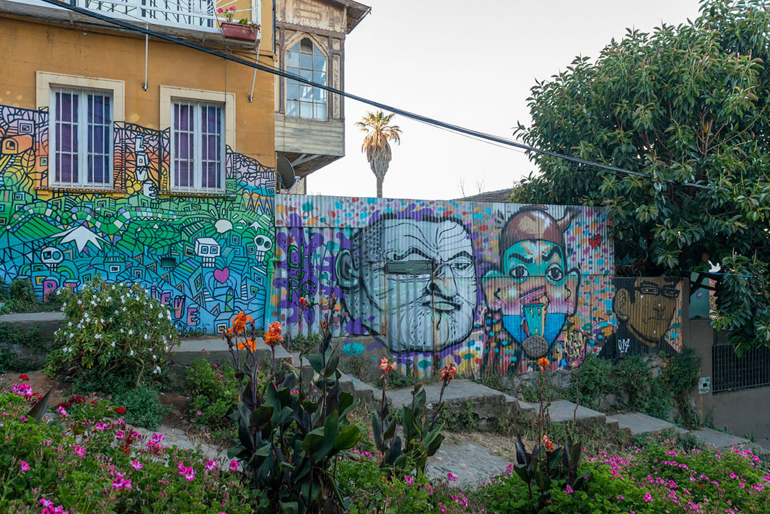 Art Street In Valparaiso