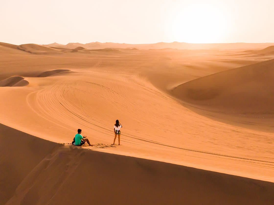 Sandboarding In The Ica Dunes