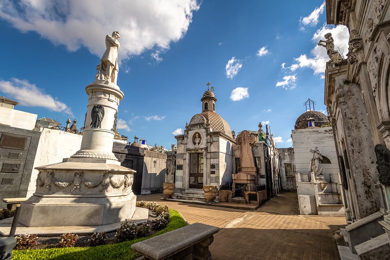 Recoleta Cemetery in Buenos Aires Argentina