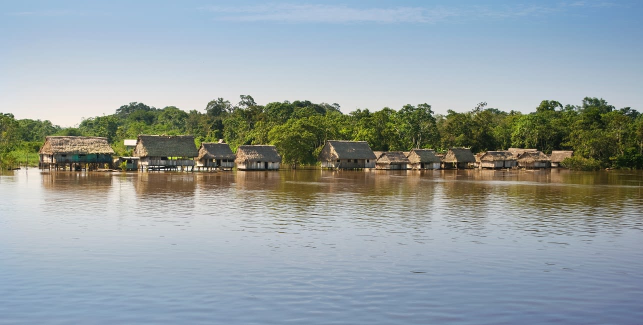 Typical Settlement In Amazonas Landscape, 