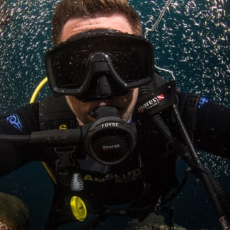 Diver selfie