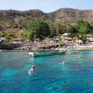 Snorkelling at the Papua's coast