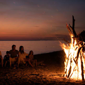 Bonfire on the beach