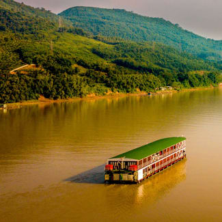 Ship on the river