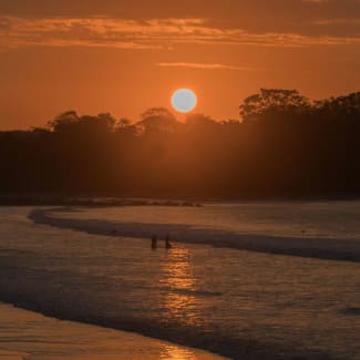 Sunset on the beach