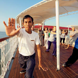 Tai Chi on the deck