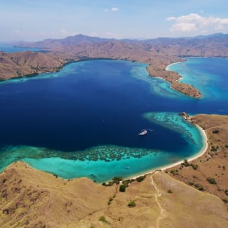 Aerial view of the islands