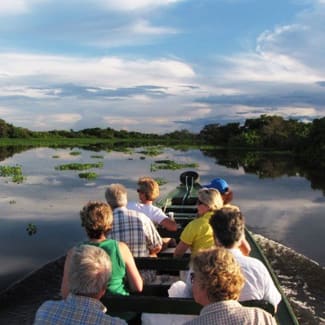 People on a skiff