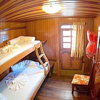 Interior of a simple cabin