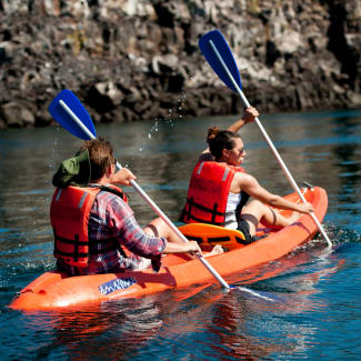 Two people in the kayak