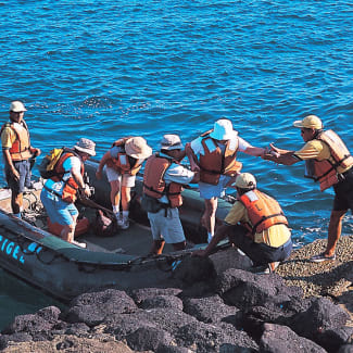 Passengers on an excursion