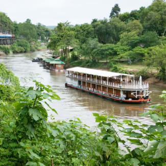 Ship on the river