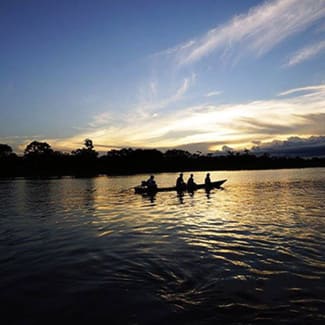 Amazon river and a kayak