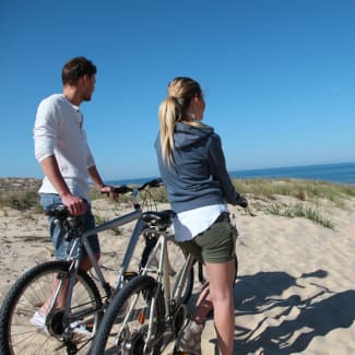 Couple with bicycles