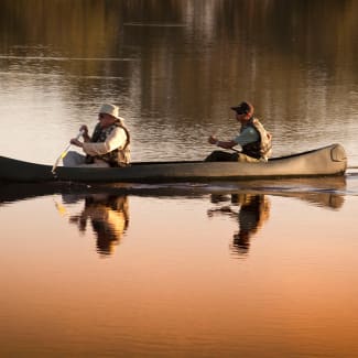 Canoe Adventure in Pantanal two dudes