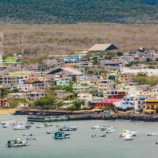 Port town in Galapagos