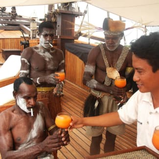Papuan locals onboard