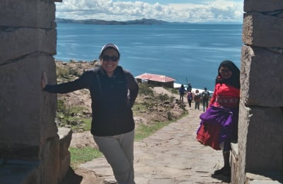 Vic at Taquile Island on Lake Titicaca, Puno - Peru
