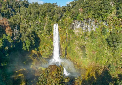 Waterfall Lakes District Chile