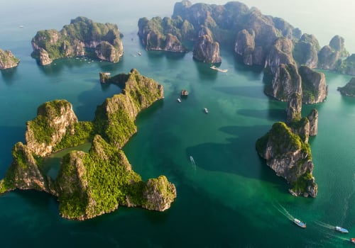 emerald waters and thousands of towering limestone islands