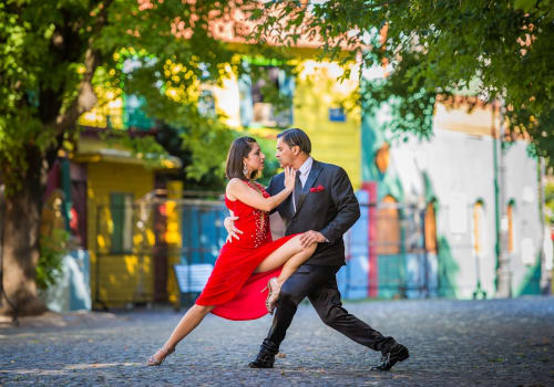 couple dancing tango in buenos aires, argentina
