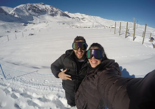 Couple Having Fun In Snow