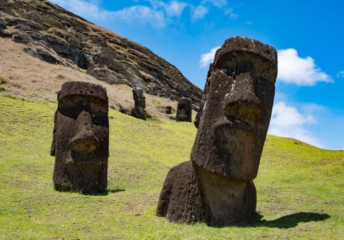 Moai Statues At Rapa Nui National Park