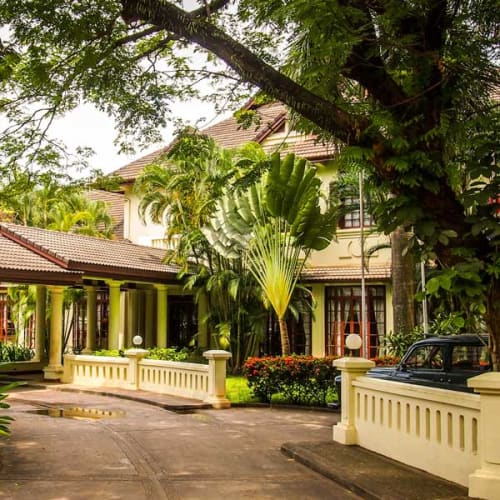 Colonial building in Laos