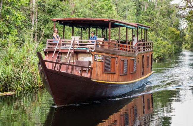 Kumai boat on the river