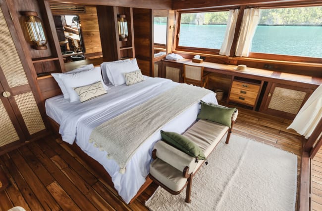 Cabin with double bed