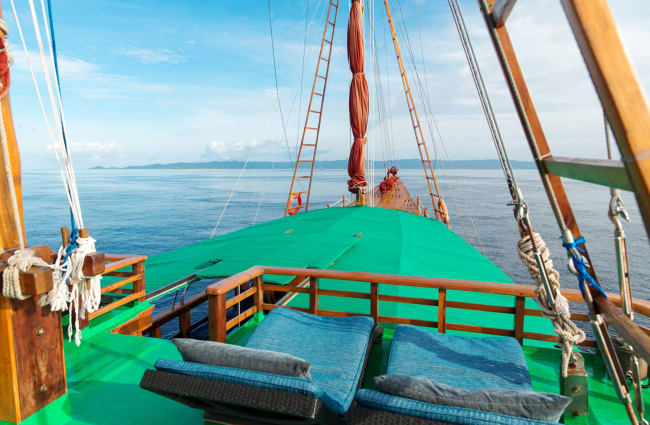 Sitting area on the top deck